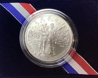2004-P U.S. MINT LEWIS & CLARK BICENTENNIAL SILVER DOLLAR