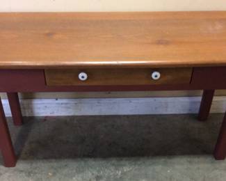 SMALL COUNTRY STYLE 1 DRAWER CONSOLE TABLE NO SHIPPING PICKUP ONLY