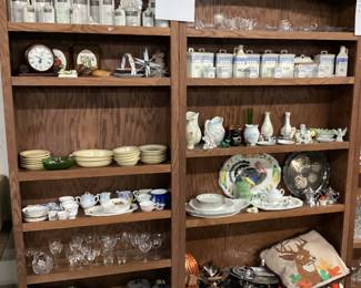 CHOICE SHELF HOME, GLASSWARE, KITCHEN CANNISTER SETS, CUT TO CLEAR GLASS, KITCHENWARE, PHALTZGRAPH, STEMWARE