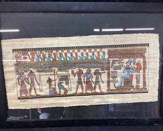 EGYPTIAN THEME FRAMED ART