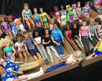 LARGE GROUP OF ASSORTED BARBIE DOLLS