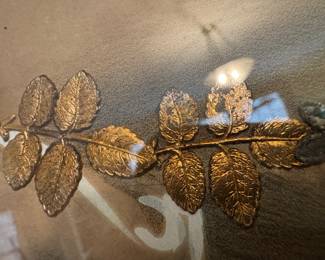 Framed Print with Gold Leaf Accents of Josephine Ducollet