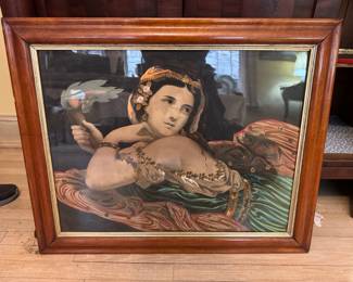 Framed Print with Gold Leaf Accents of Josephine Ducollet