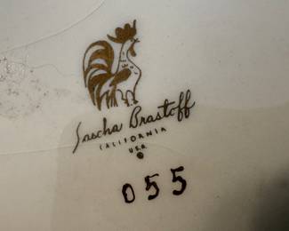 Sascha Brastoff Oyster Plate MCM