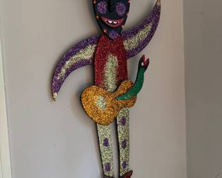 "Bebo" aka John Pacal Daniel Blues Man Folk Art