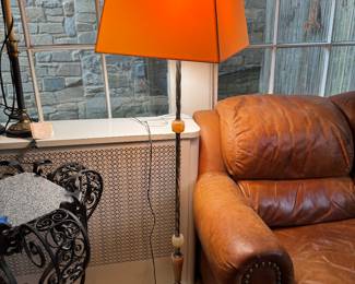 Marble & Onyx Art Deco Floor Lamp