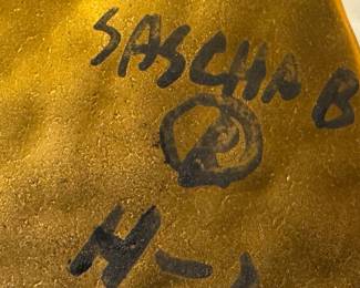 Sascha Brastoff Ceramic Chimney Ashtray MCM & Sascha Brastoff Clam Shell