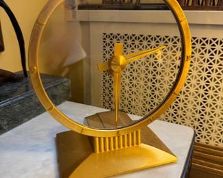 Vintage Jefferson Golden Hour Electric Mystery Gold Clock