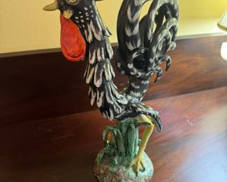 Hand-Painted Portuguese Style Rooster Made in Italy