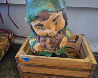 Vintage concrete garden gnome 
$30