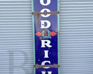 GOODRICH TIRES ENAMEL SIGN