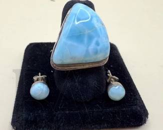 STERLING LARIMAR SET