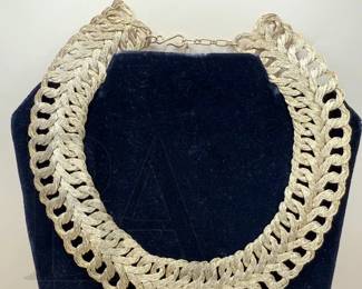WOVEN WRAP COLLAR NECKALCE