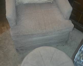 Chair and foot stool