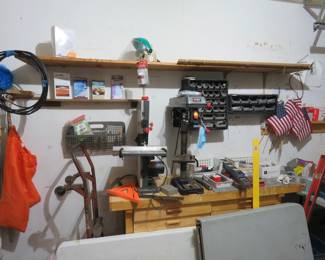 Band Saw, Drill Press, Work Stand