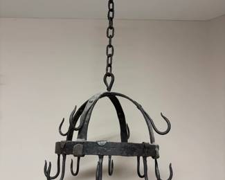 Hanging Butcher Rack Wrought Iron 