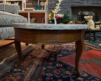 Marble top coffee table