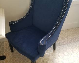 Upholstered chairs with studs - 6 chairs available - chair detail