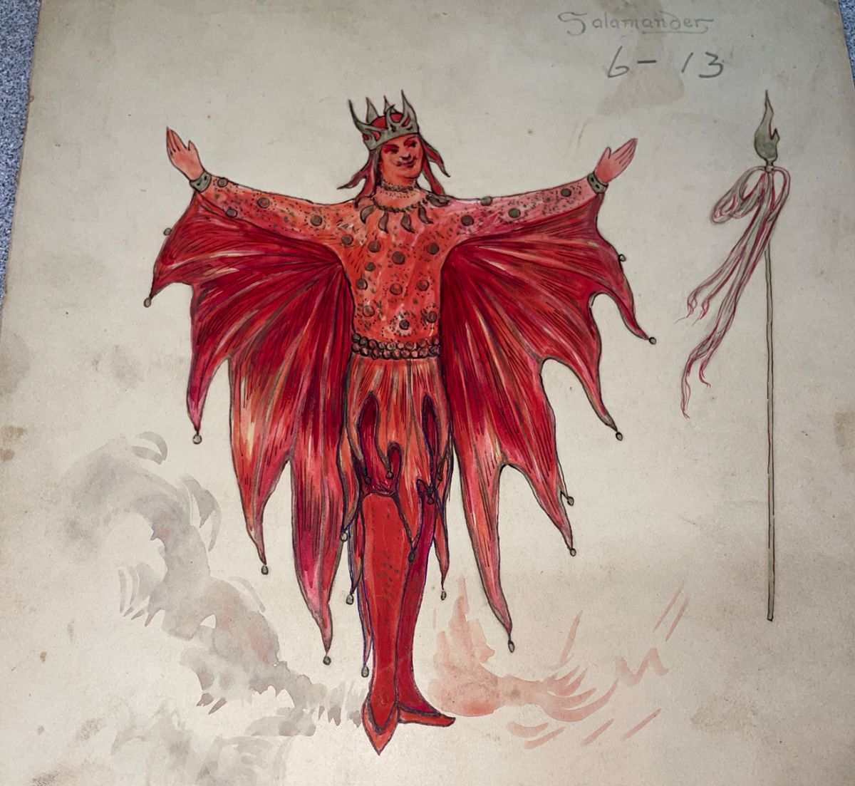 1907 Pensacola Mardi Gras paintings by Robert Weber. He designed Mardi Gras for the first part of the 20th century.