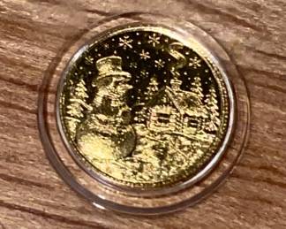 Tiny gold coin