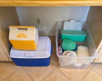 Vintage Little Playmate cooler, vintage Tupperware