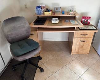 Computer desk with office chair