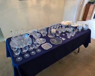 Vintage glass and crystal