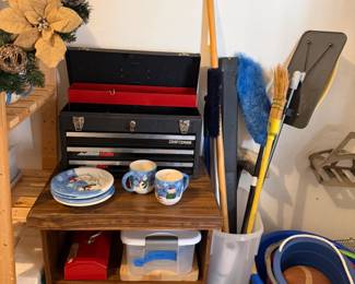 tools and cleaning items