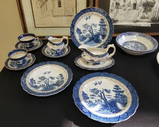 Vintage Real Old Willow tableware. 