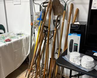 Lawn and garden tools. 