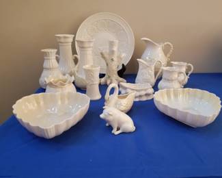 Belleek Vases and Decorative Serveware