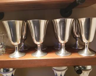 Stieff Pewter Goblet Set