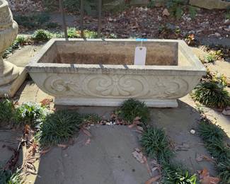 Large concrete planter. 