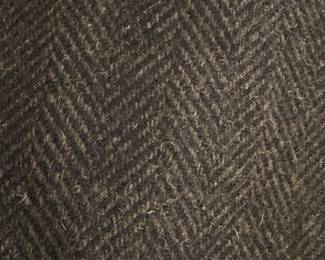 Bolt of vintage herringbone WOOL. 