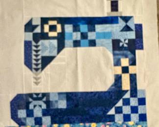 Unfinished wall hanging or quilt top