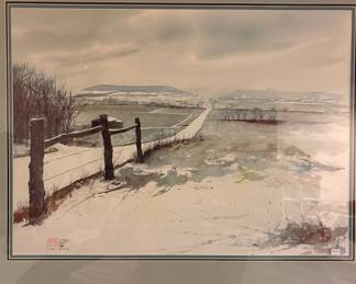 Louis Copt framed, signed and numbered print