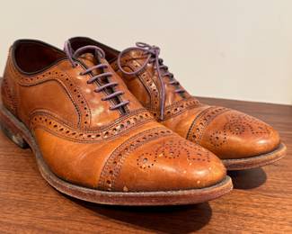 Allen Edmonds Strand Brown Leather Oxford Dress Shoes 10D