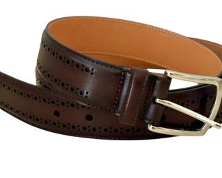Allen Edmonds Leather Dress Belt, Brown, Size 38/95