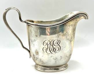 Sterling silver creamer — Amherst Massachusetts 01002