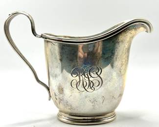 Sterling silver creamer — Amherst Massachusetts 01002