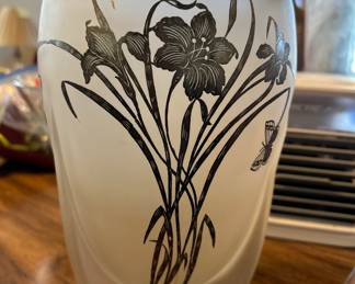 Sterling overlay Vase