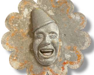 Vintage Circus Clown Wall Plaque

