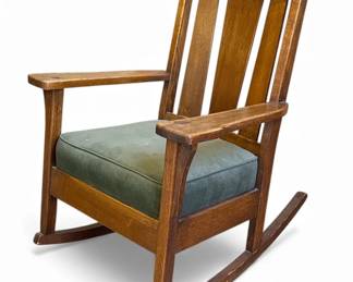 Mission Oak Arts & Crafts Rocking Chair
