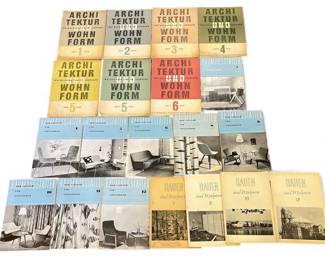 Collection Early 1950's German Design and Architecture Magazines

