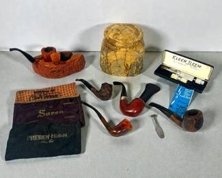 Collection Vintage Tobacco Pipes and Smoking Articles
