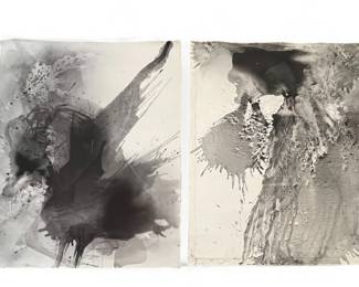 Two Unframed Greyscale Works, CARPENTER
