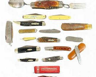 Collection Vintage Pocket Knives, MARBLES
