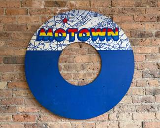MOTOWN RECORDS Detroit Advertising Sign
