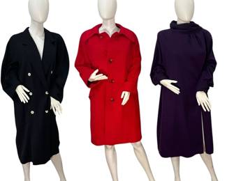 Collection Vintage 1980-90s Wool & Cashmere Coats, MAX MARA, BRITISH, DAVID RAVEL
