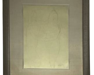 Study of MODIGLIANI, Pencil Sketch
